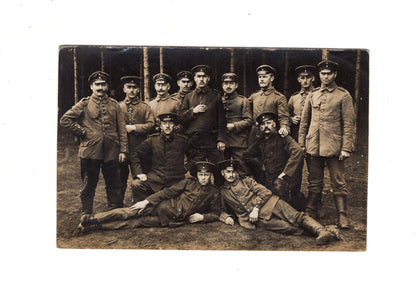 Ansichtskarte Gruppenbild Soldaten - Munsterlager / Munster 1915