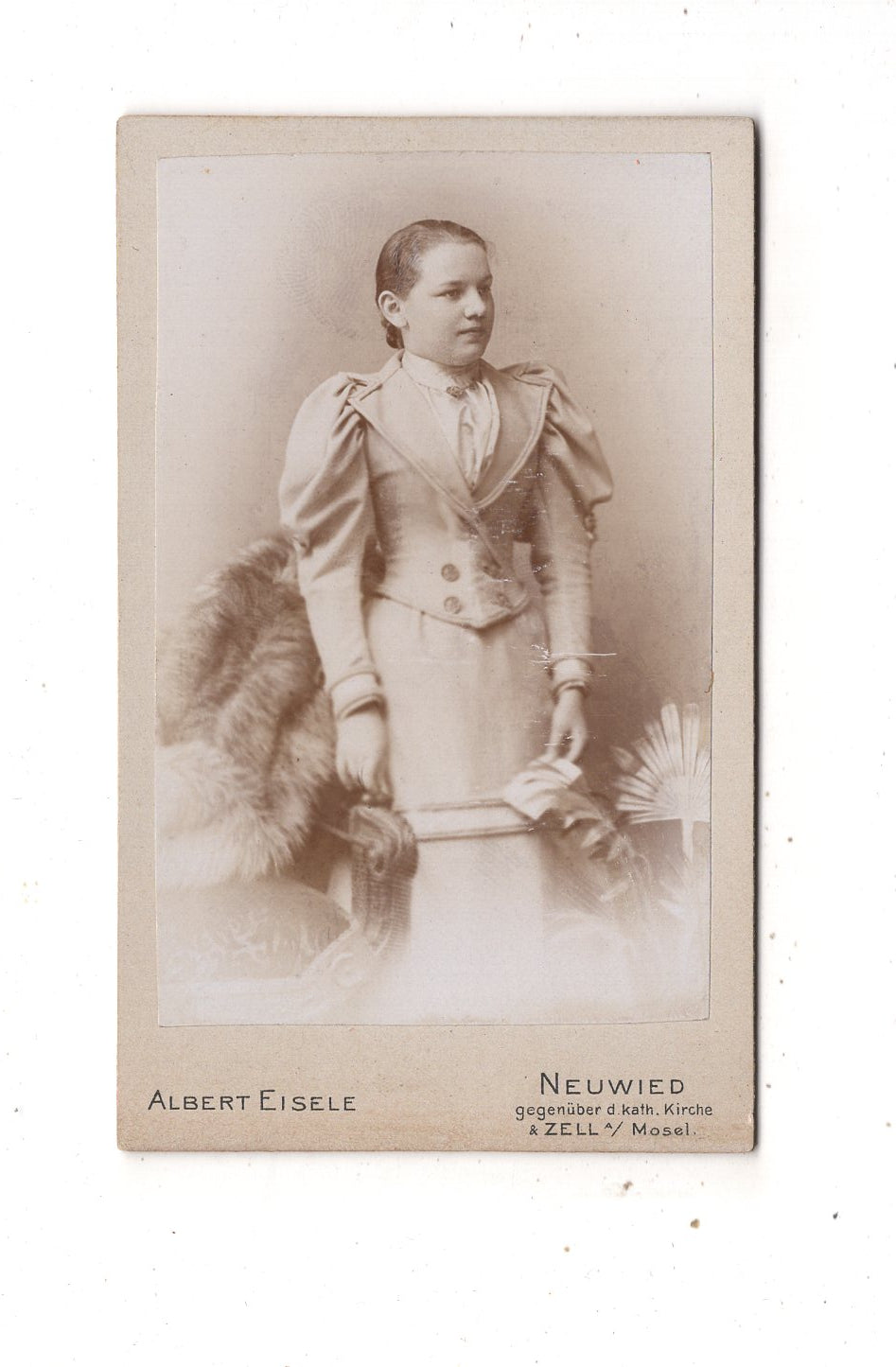 Fotografie Feine Dame - Neuwied / Zell a. d. Mosel 1890er