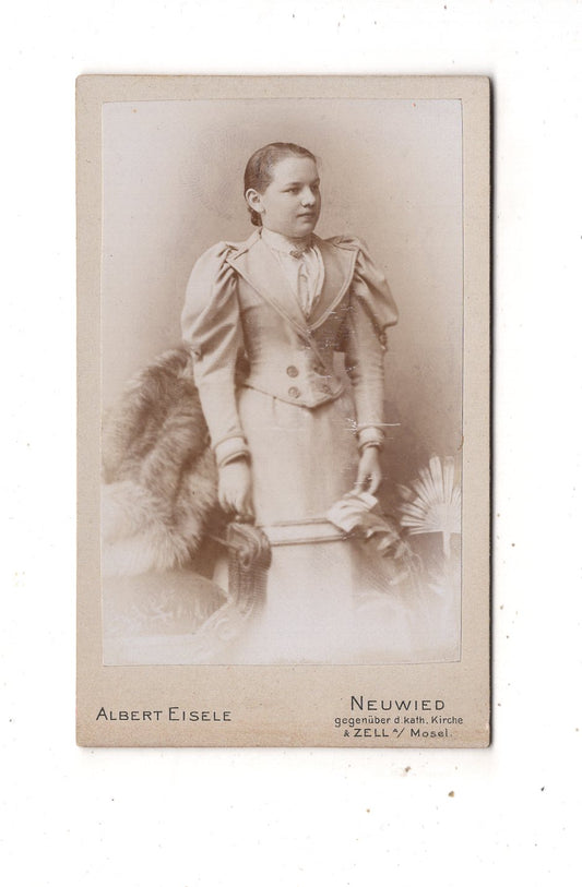 Fotografie Feine Dame - Neuwied / Zell a. d. Mosel 1890er