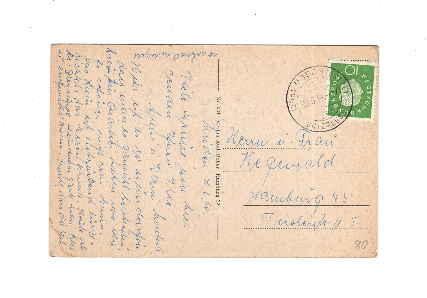 Ansichtskarte Müden / Oertze / Lüneburger Heide / Hermann-Löns-Denkmal