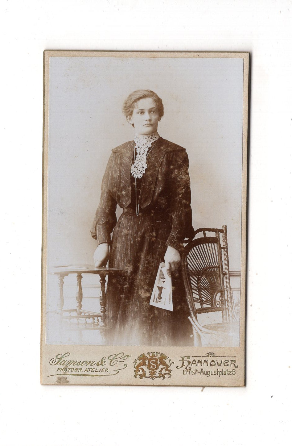 Fotografie Feine Dame - Hannover 1890er / CDV L1-28