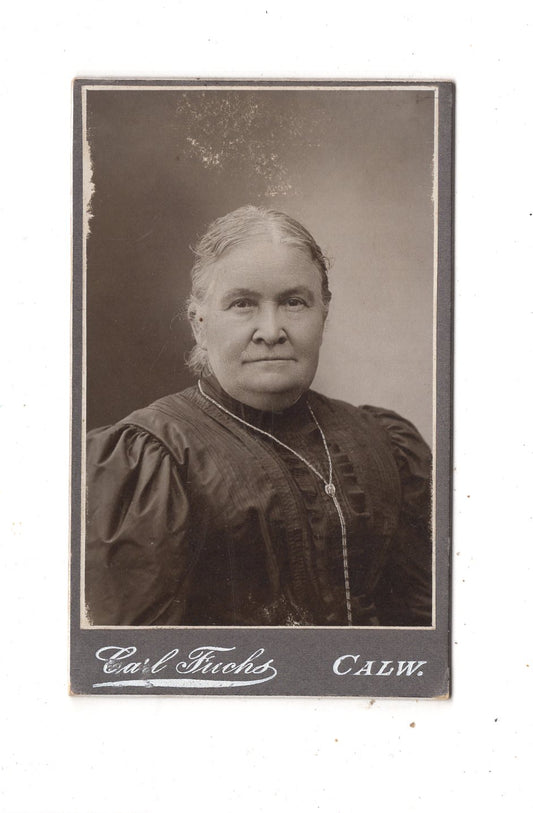 Fotografie Damenportrait - Calw 1900er / CDV N1-17