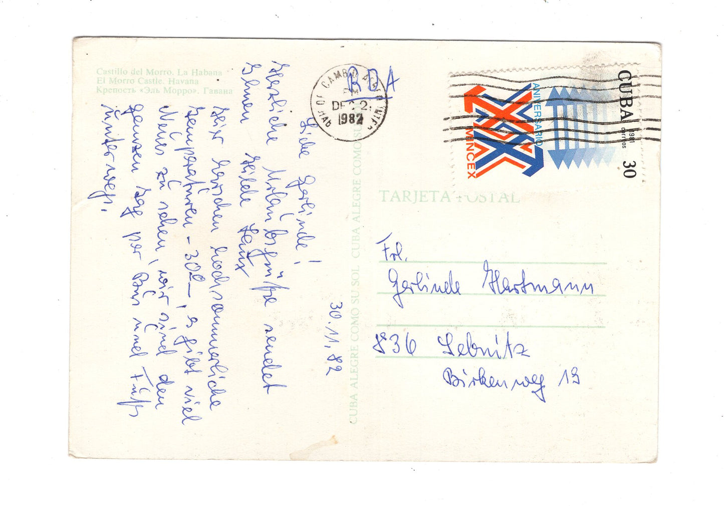 Ansichtskarte El Morro Castle / Havanna / Kuba