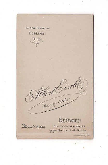 Fotografie Feine Dame - Neuwied / Zell a. d. Mosel 1890er