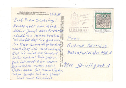 Ansichtskarte Freudenstadt im Schwarzwald / J1-69