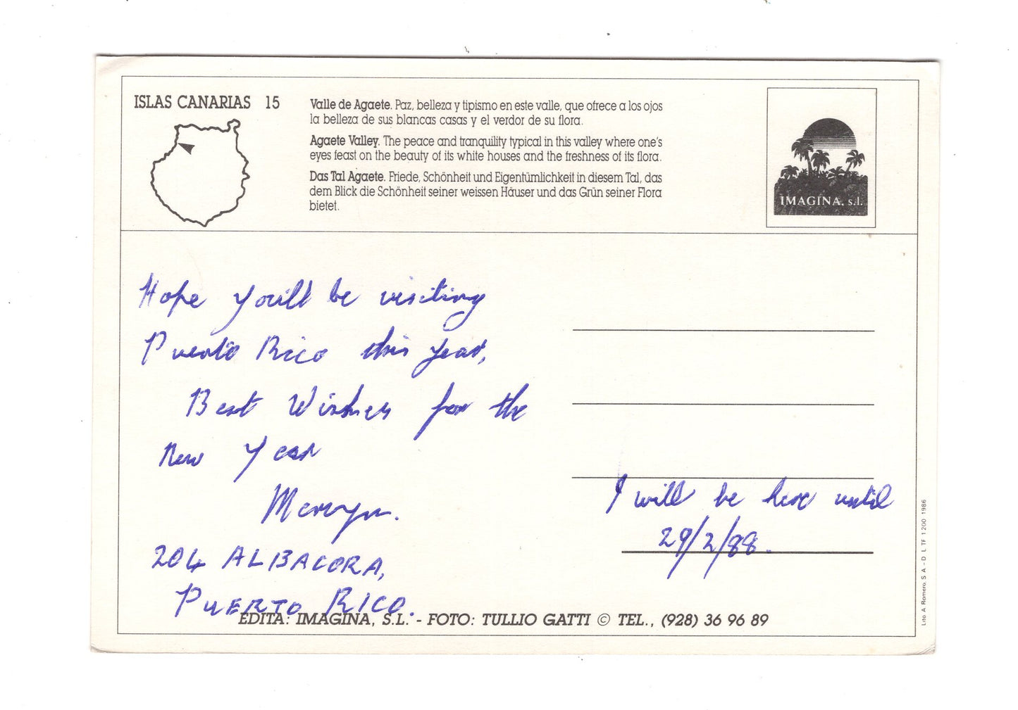 Ansichtskarte Isla de Gran Canaria / Spanien