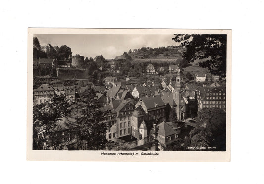 Ansichtskarte Monschau (Montjoie) / Eifel mit Schlossruine  / I1-57