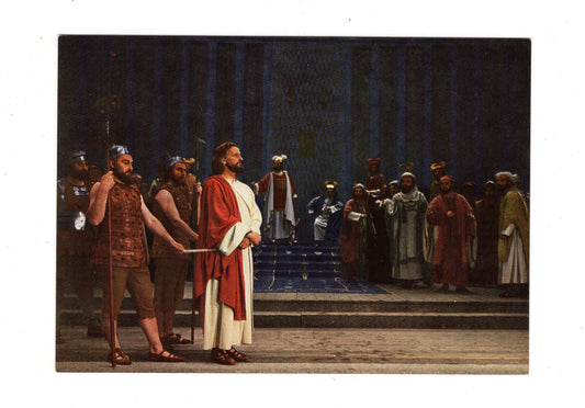 Ansichtskarte Passionsspiele Oberammergau 1960 / Christus von Kaiphas
