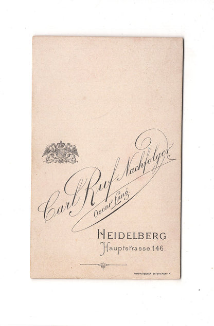 Fotografie Damenportrait - Heidelberg 1890er / CDV C1-07