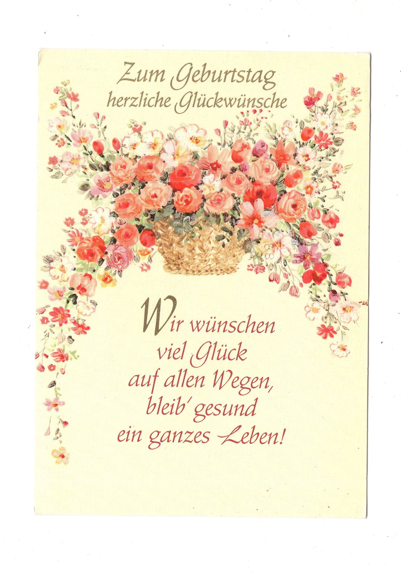 Ansichtskarte Glückwünsche / Glückwunsch zum Geburtstag / L1-60