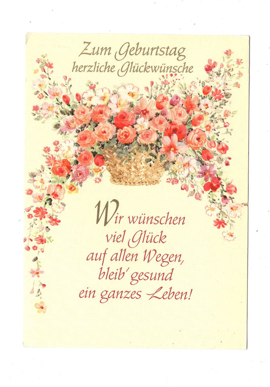 Ansichtskarte Glückwünsche / Glückwunsch zum Geburtstag / L1-60