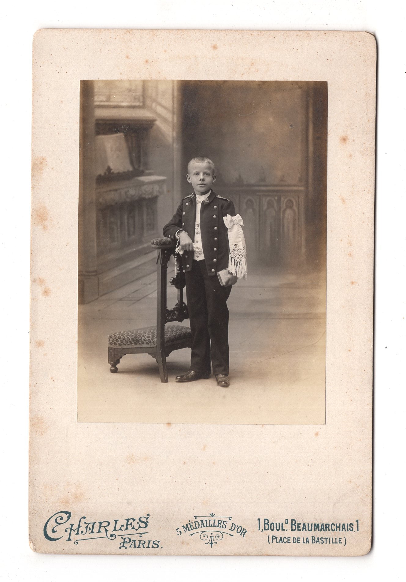 Fotografie Feiner Junge - Paris 1905 / CAB U-27