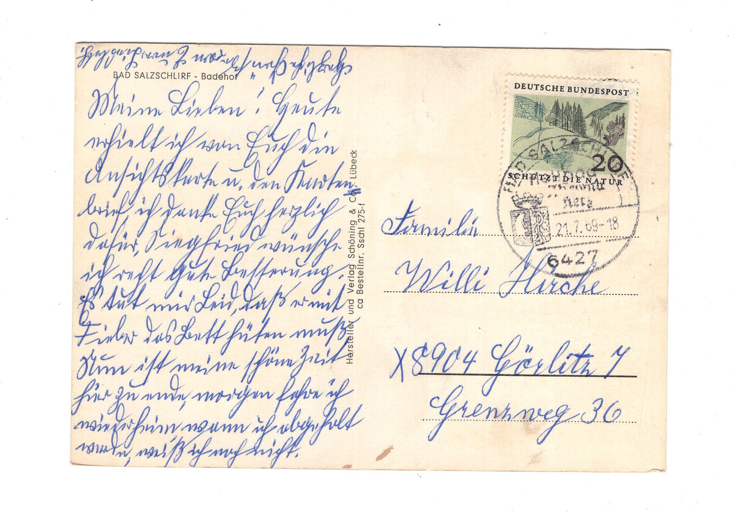 Ansichtskarte Bad Salzschlirf / Badehof
