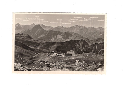 Ansichtskarte Blick vom Nebelhorn