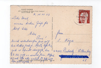 Ansichtskarte Haus Krone / Michelbach / Odenwald