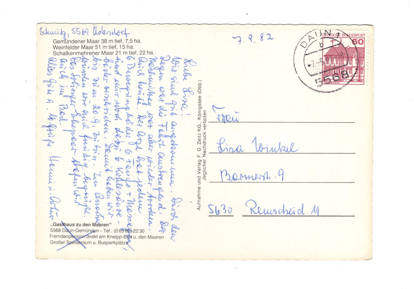 Ansichtskarte Daun / Eifel / und seine Maare  / I1-57