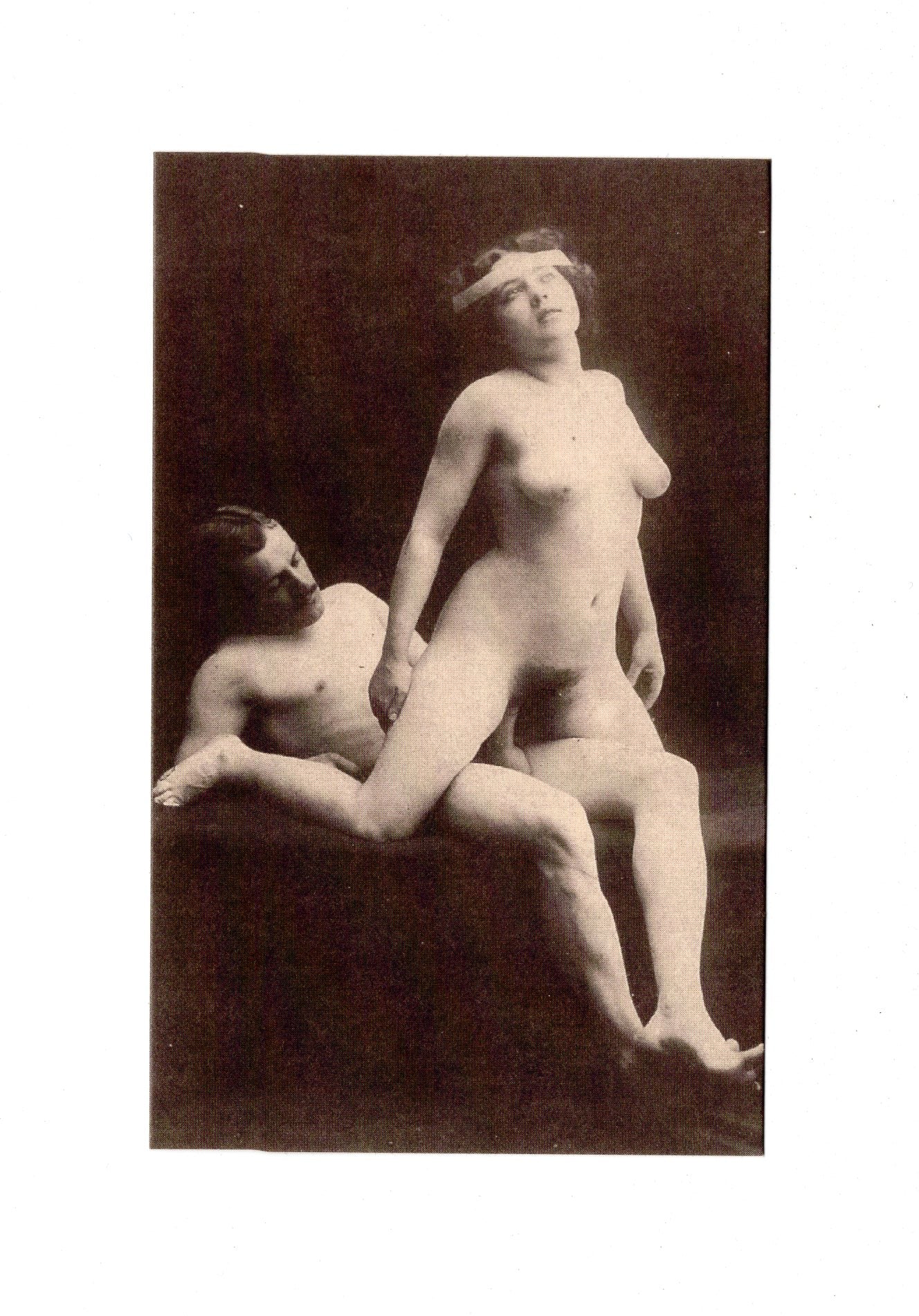 Ansichtskarte Akt / Erotik / Erotische Szene