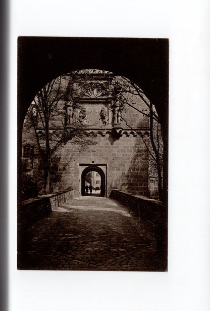 Ansichtskarte Heidelberg / Schloss / Eingang in den Schlosshof
