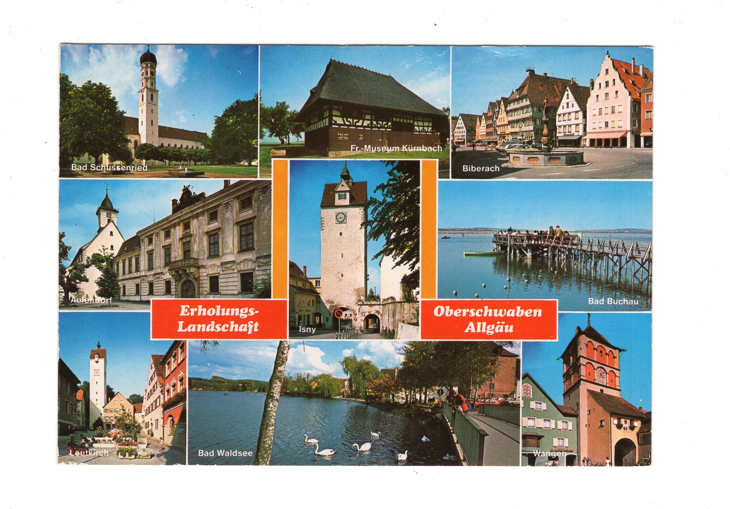 Ansichtskarte Erholungslandschaft Oberschwaben / Allgäu / H1-58