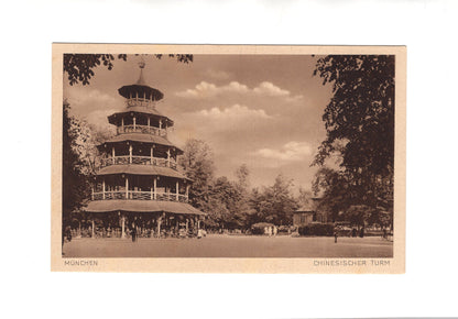 Ansichtskarte München / Chinesischer Turm