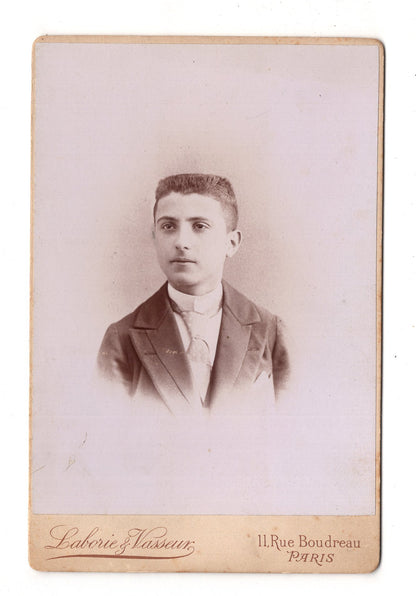 Fotografie Feiner Junge - Paris 1890er / CAB U-27