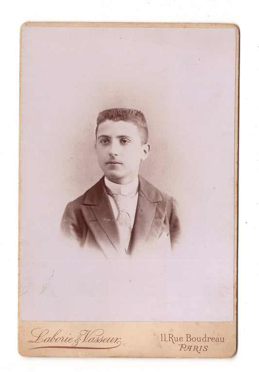 Fotografie Feiner Junge - Paris 1890er / CAB U-27