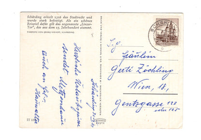 Ansichtskarte Schärding am Inn / Linzer Tor / Oberösterreich / Österreich