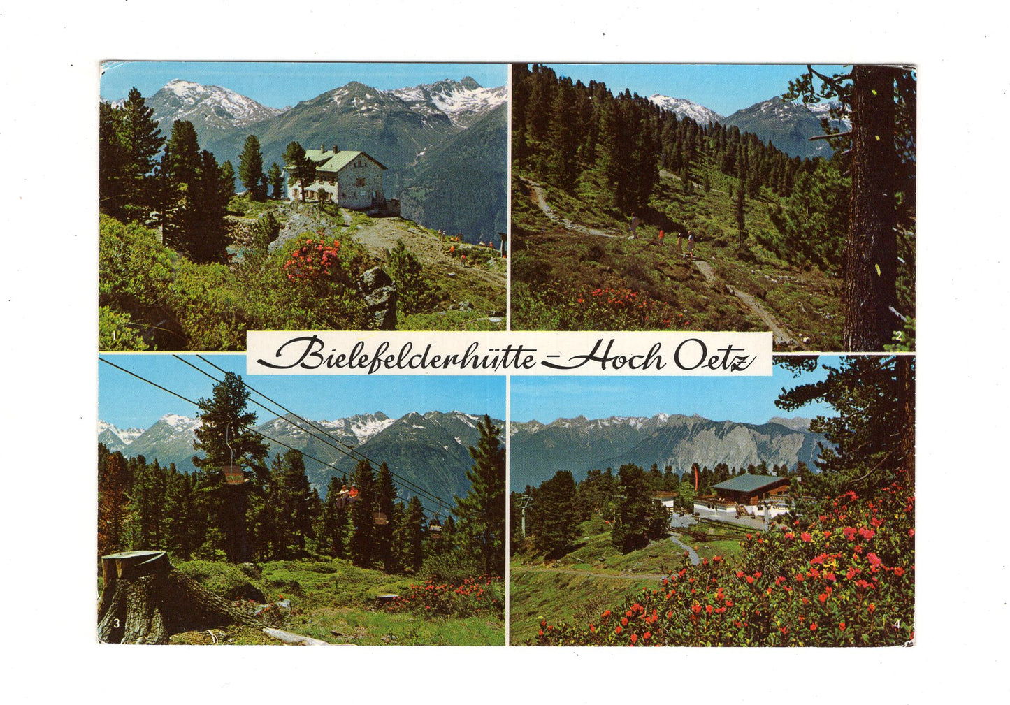 Ansichtskarte Bielefelder Hütte - Hoch Oetz / Österreich
