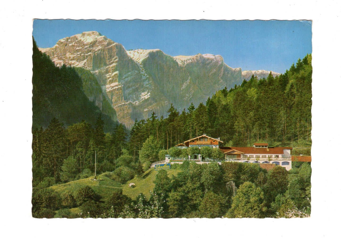 Ansichtskarte Bad Reichenhall / Berghotel Zum Schroffen