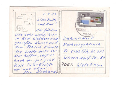 Ansichtskarte Erholungslandschaft Oberschwaben / Allgäu / H1-58