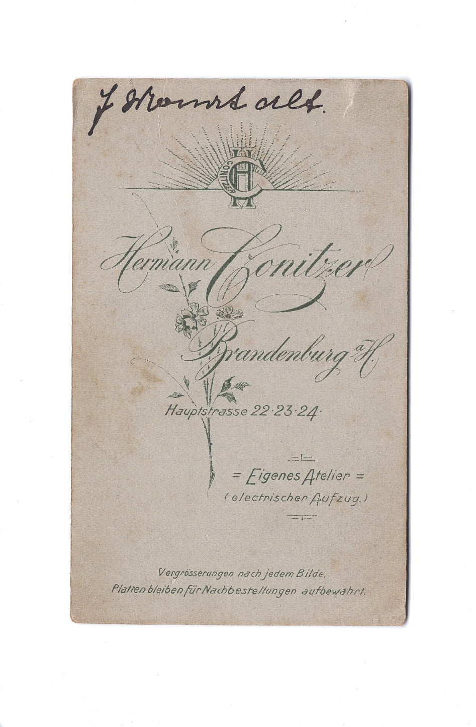 Fotografie Schönes Kinderbild / Baby - Brandenburg 1890er