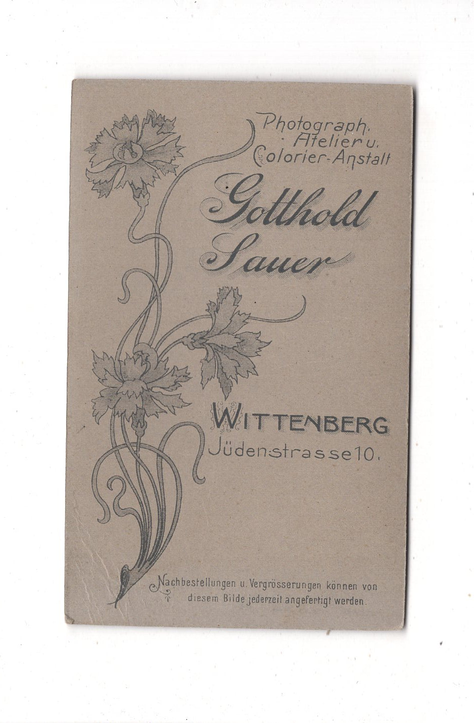 Fotografie Feine Dame - Wittenberg 1900er / CDV L1-28