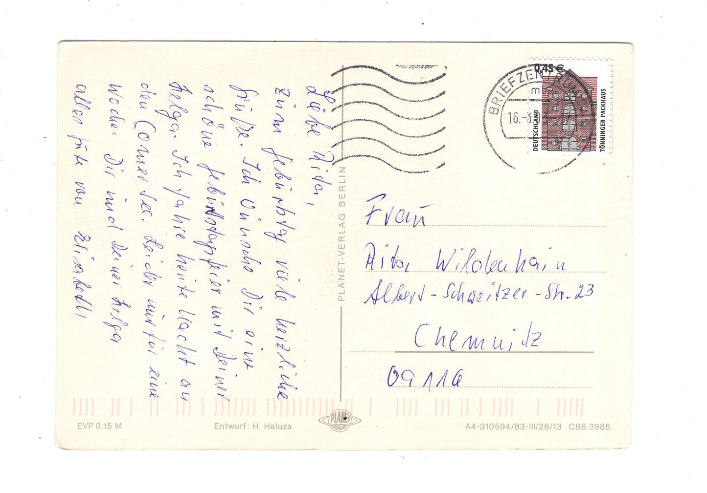 Ansichtskarte Glückwünsche / Glückwunsch zum Geburtstag / L1-60