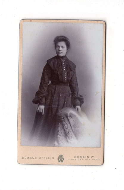 Fotografie Feine Dame - Berlin 1890er / CDV L1-28