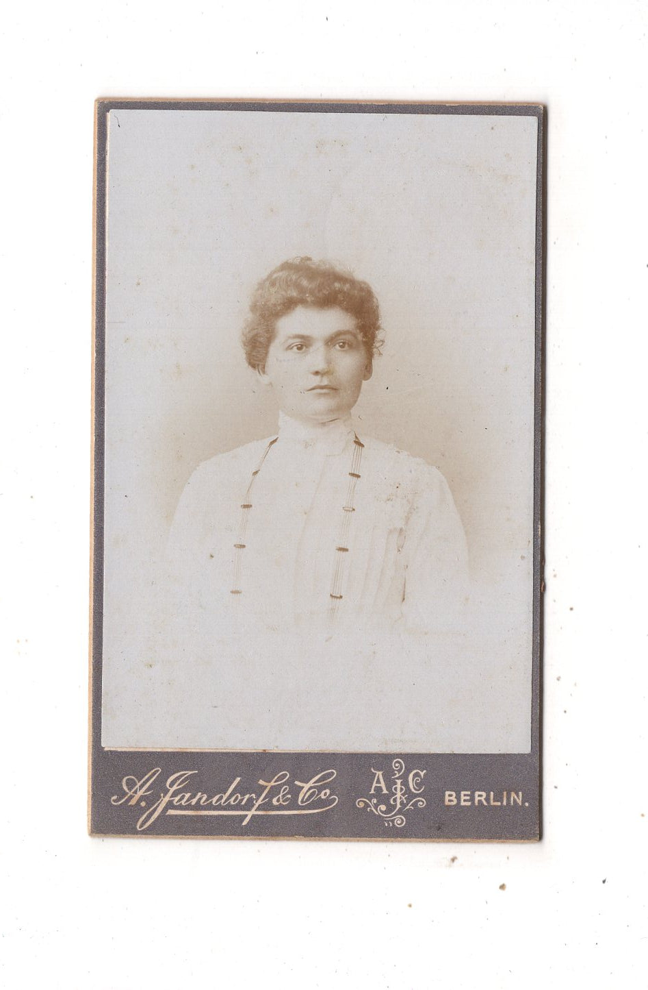 Fotografie Damenportrait - Berlin 1890er / CDV N1-17