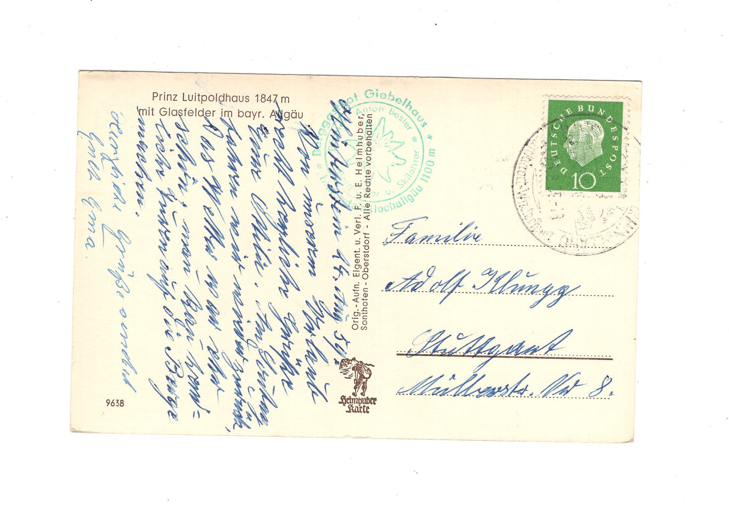 Ansichtskarte Prinz-Luitpold-Haus / Bayerisches Allgäu