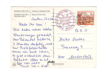 Ansichtskarte Bielefelder Hütte - Hoch Oetz / Österreich