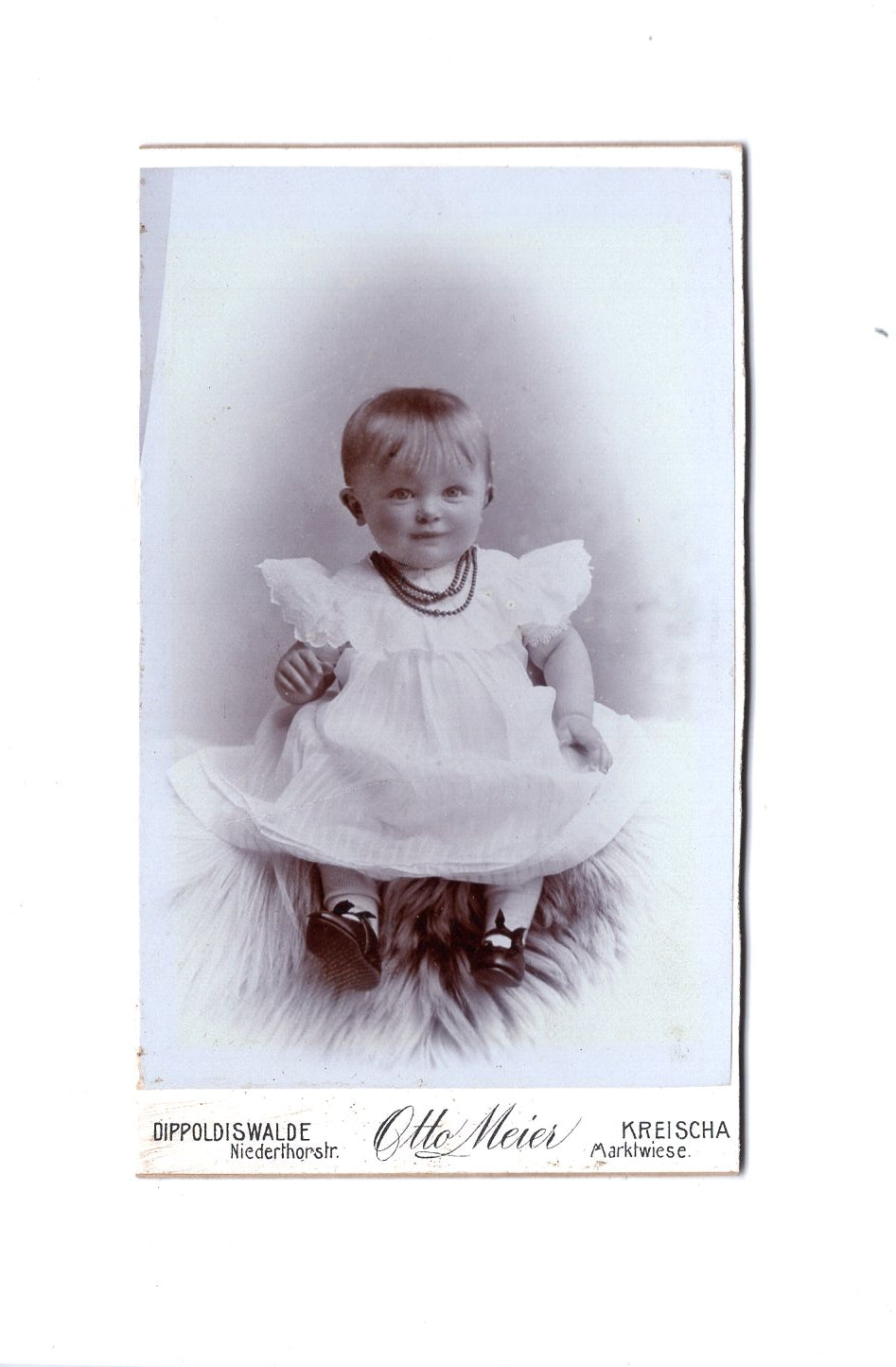 Fotografie Niedliches kleines Mädchen - Dippoldiswalde / Kreischa 1890er