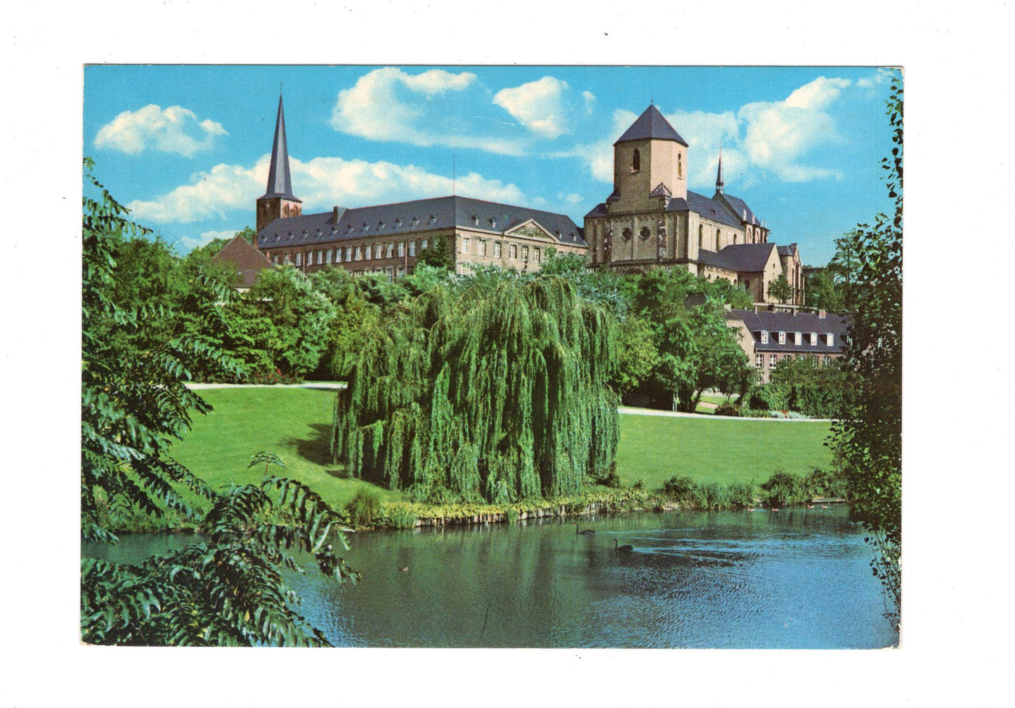 Ansichtskarte Mönchengladbach / Geroweiher und Münster / H1-58