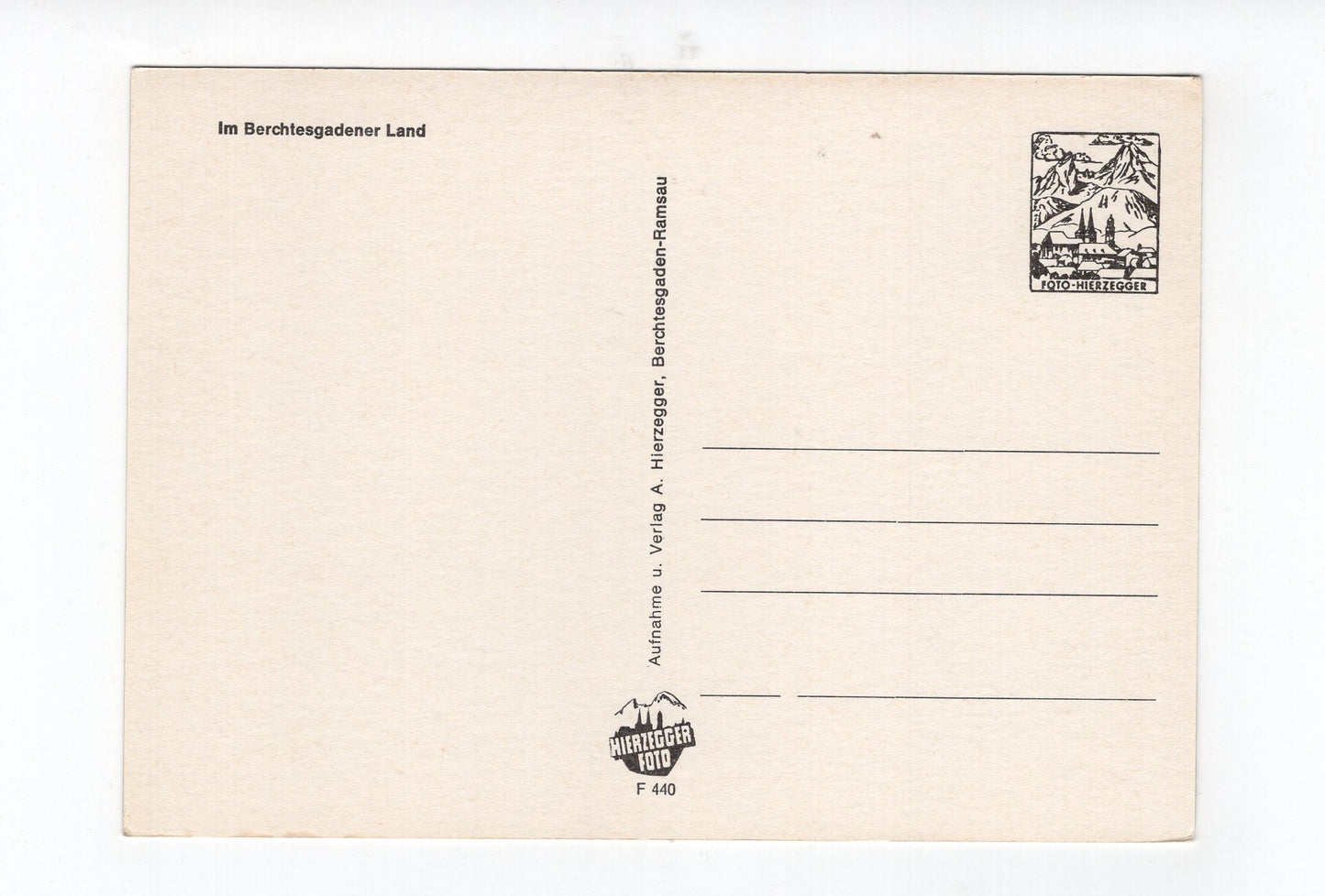 Ansichtskarte Im Berchtesgadener Land