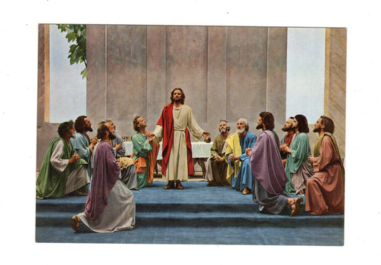 Ansichtskarte Passionsspiele Oberammergau 1960 / Abendmahlgebet