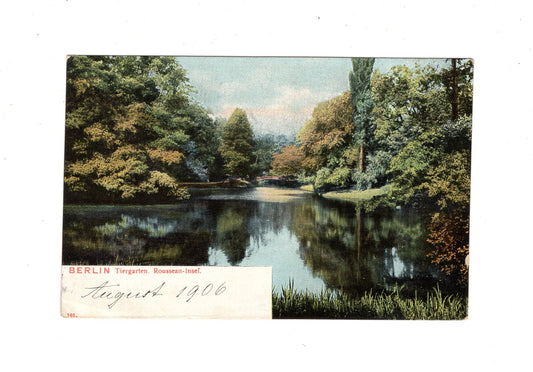Ansichtskarte Berlin / Tiergarten / Rousseau-Insel - 1906
