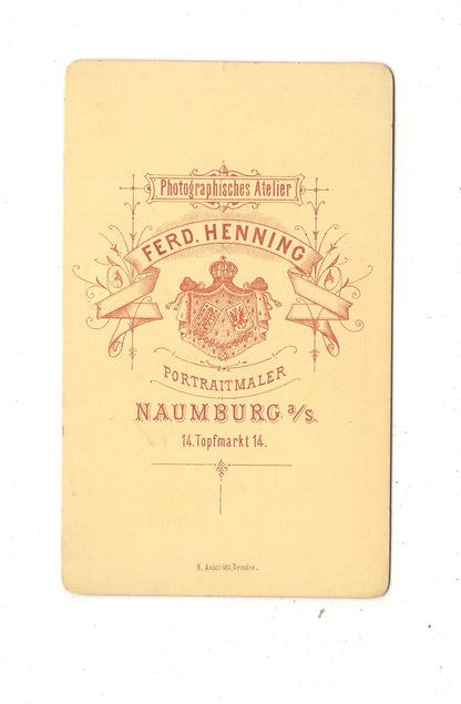 Fotografie Niedliche kleine Kinder - Naumburg an der Saale 1870er / CDV M1-10