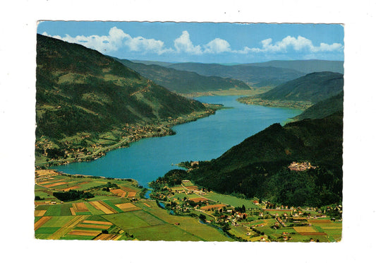 Ansichtskarte Ossiacher See mit Ruine Landskron / Kärnten / Österreich