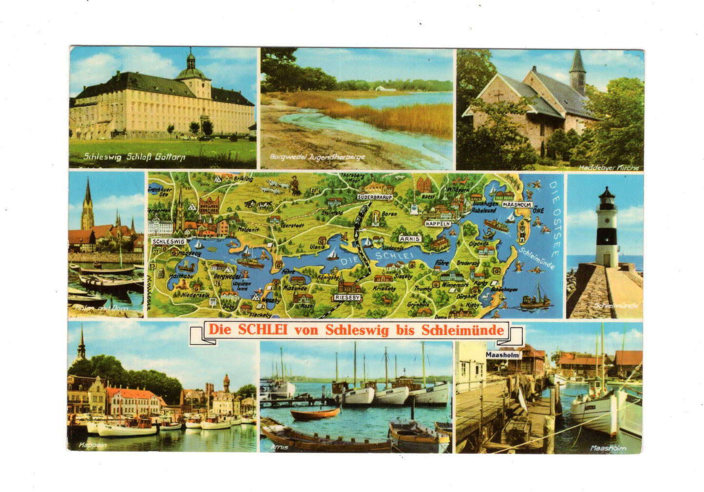 Ansichtskarte Die Schlei von Schleswig bis Schleimünde