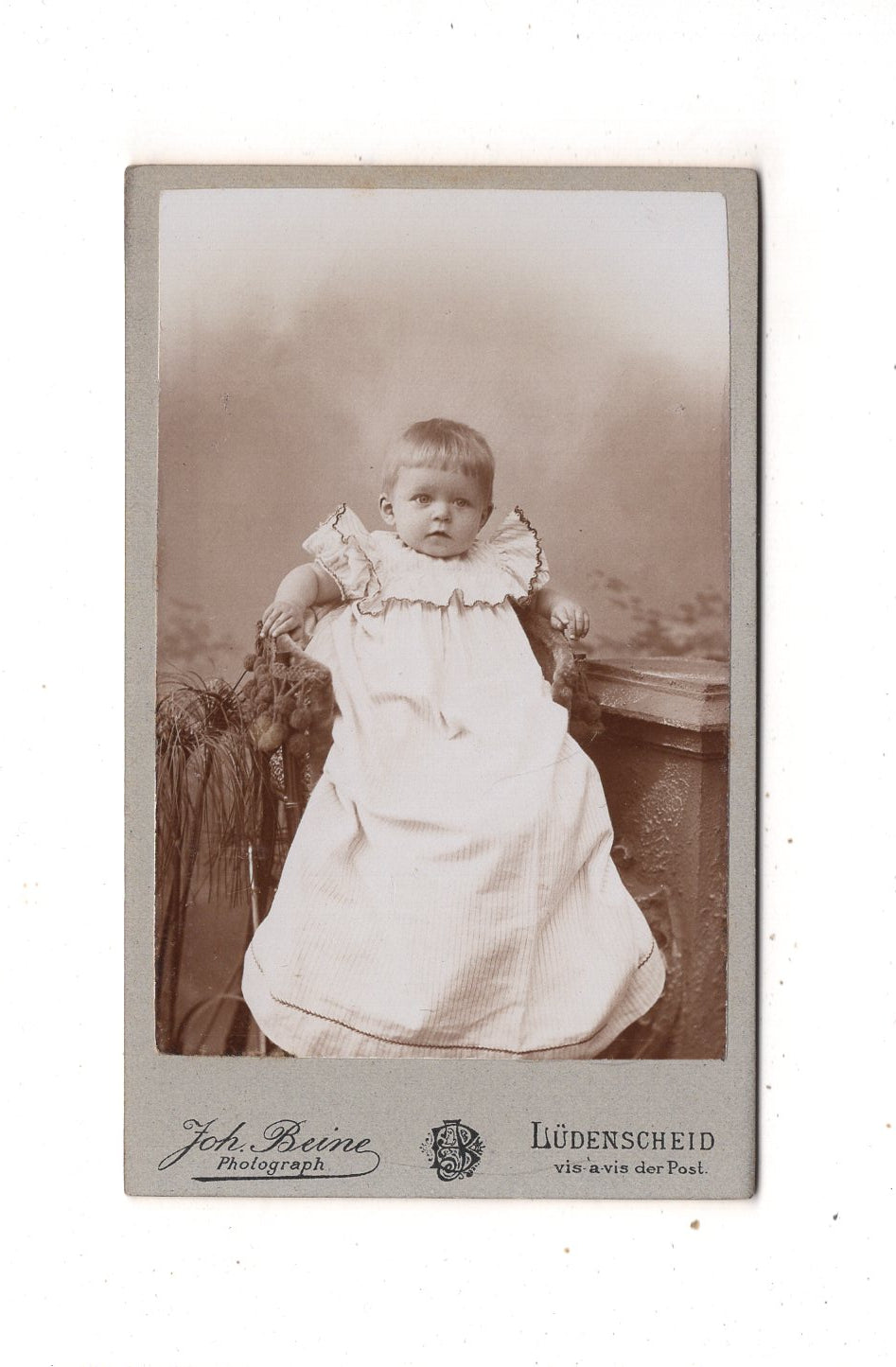 Fotografie Niedliches kleines Kind - Lüdenscheid 1890er