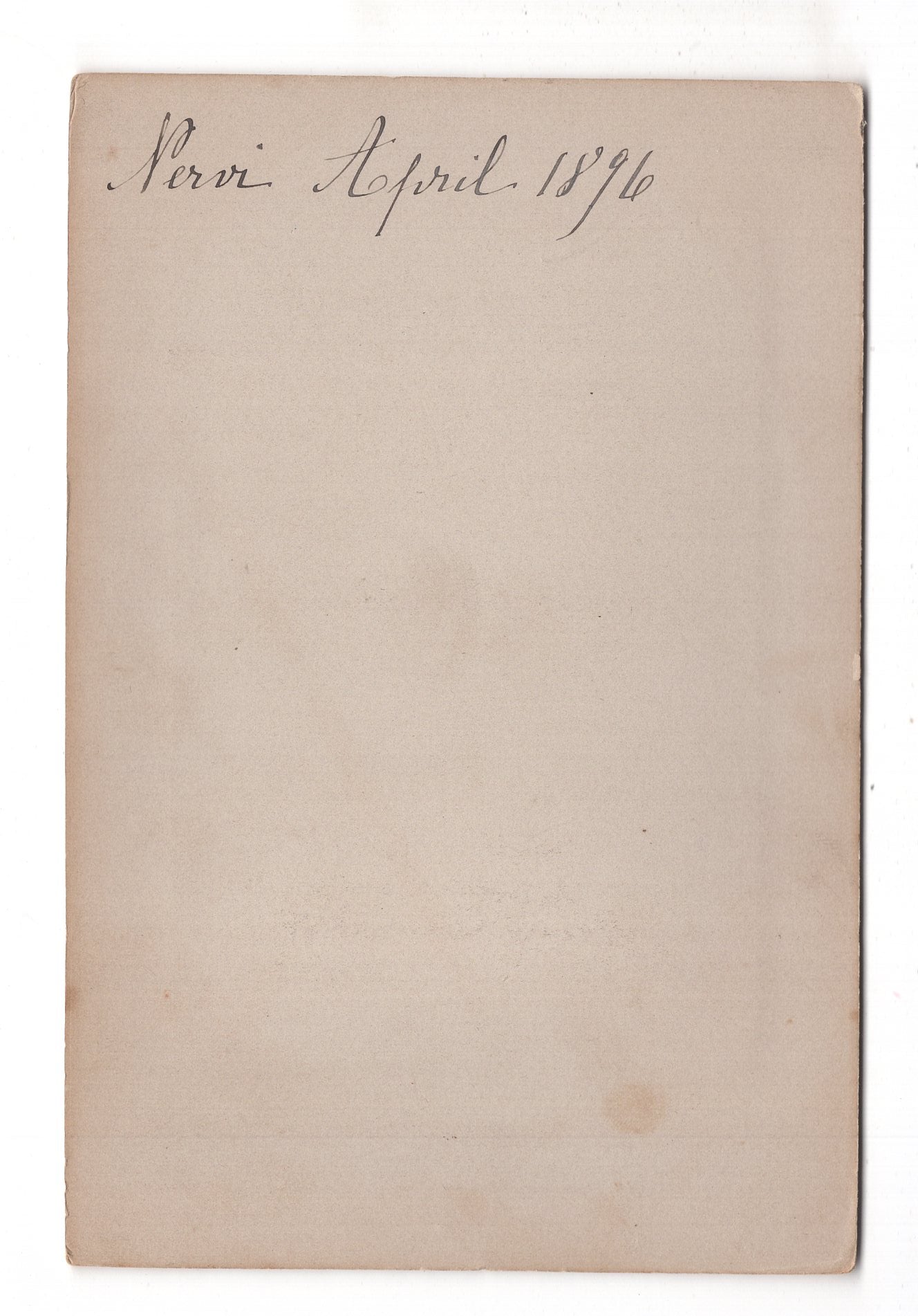 Fotografie Feine Dame - Nervi / Genua 1896 / CAB W-30