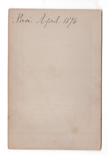 Fotografie Feine Dame - Nervi / Genua 1896 / CAB W-30