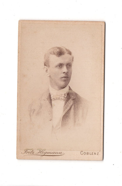 Fotografie Herrenportrait - Koblenz 1890er / CDV C1-25