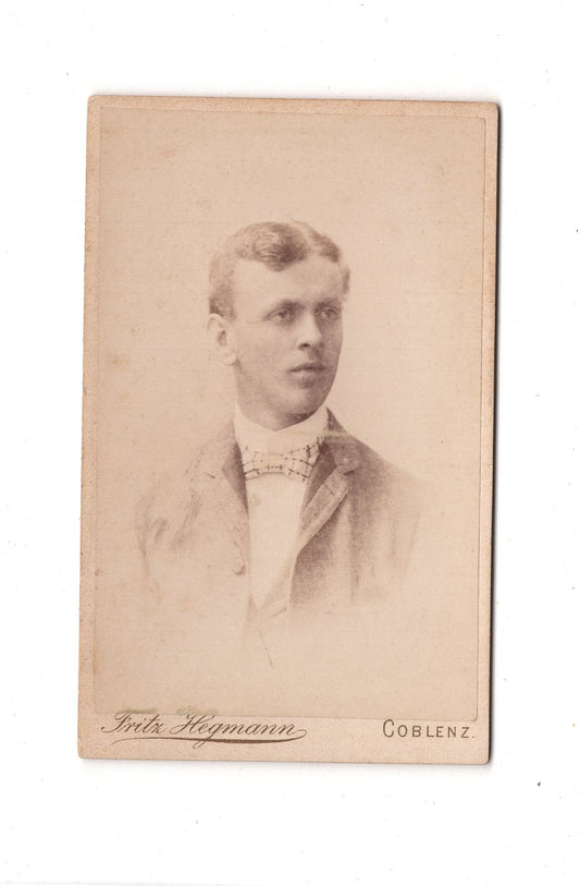 Fotografie Herrenportrait - Koblenz 1890er / CDV C1-25
